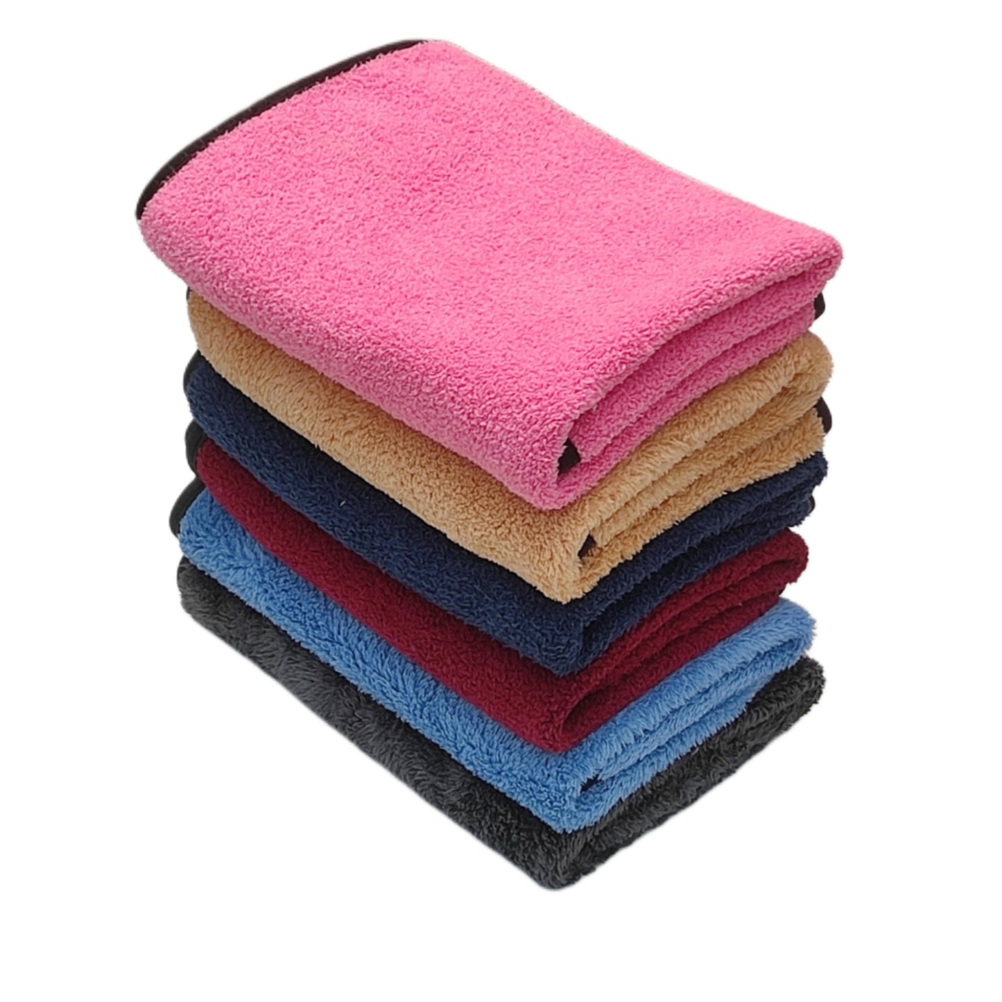 Microfiber Cleaning Cloth For Car 40x40 Cm ,300GSM Pack Of 10 Multi