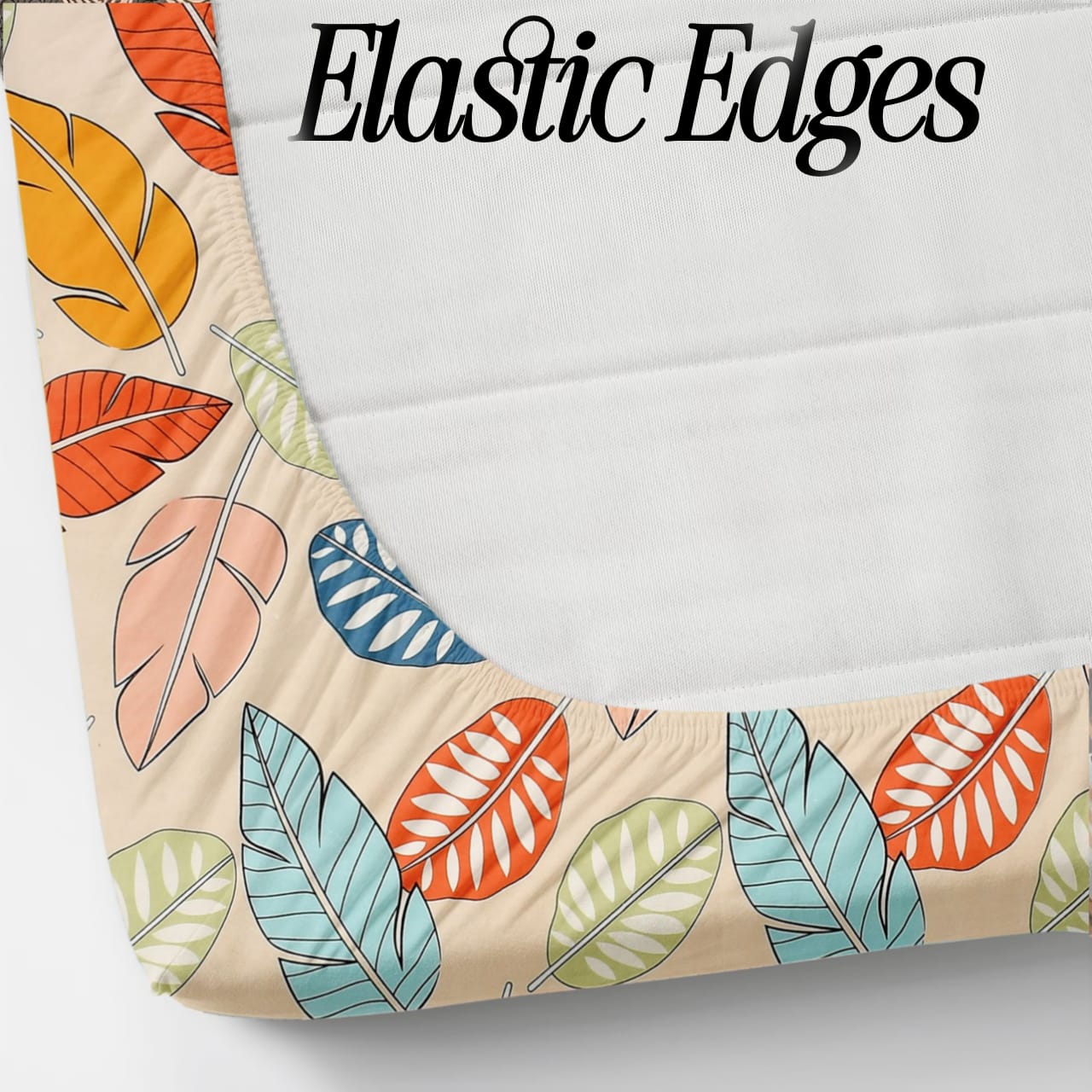 Fitted King Size Bedsheet Glace Cotton with all Round Elastic 72x78x7