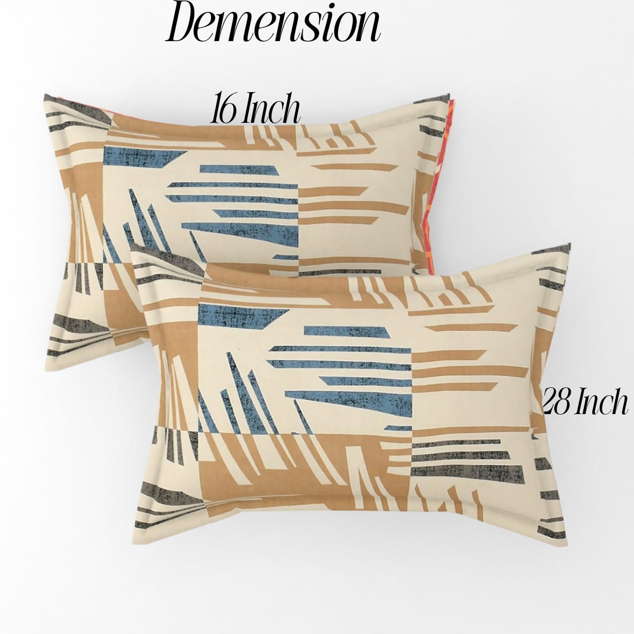 Fitted King Size Bedsheet Glace Cotton with all Round Elastic 72x78x7