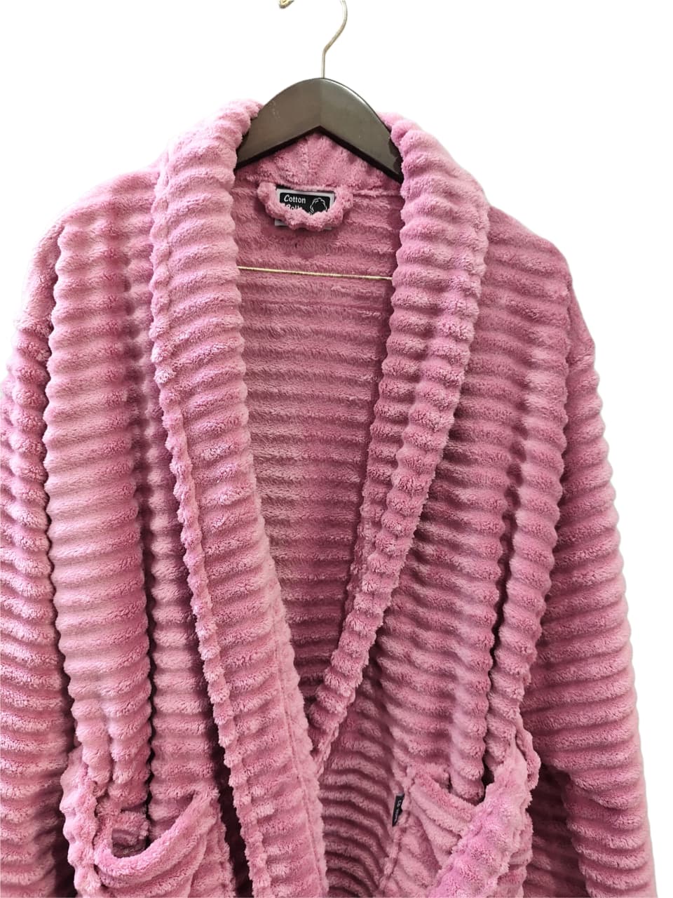 Luxury Plush Unisex Bath Robe Made with Super Soft & Highly Absorbent Microfiber (Mauve)