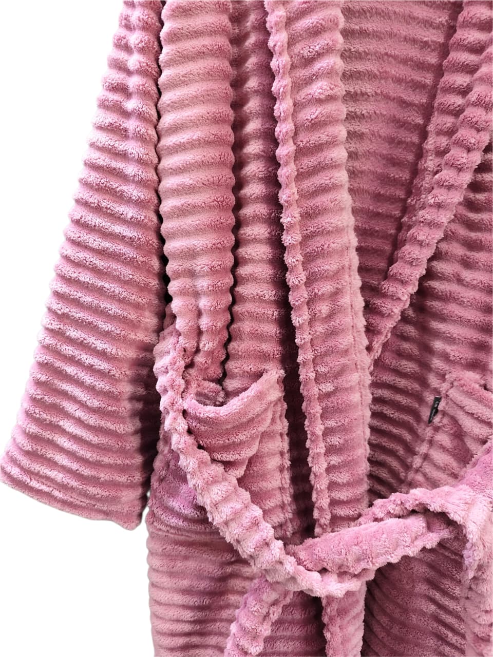 Luxury Plush Unisex Bath Robe Made with Super Soft & Highly Absorbent Microfiber (Mauve)