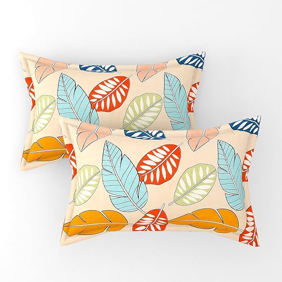 Pack of 2 Fitted King Size Bedsheet Glace Cotton with all Round Elastic 72x78x7